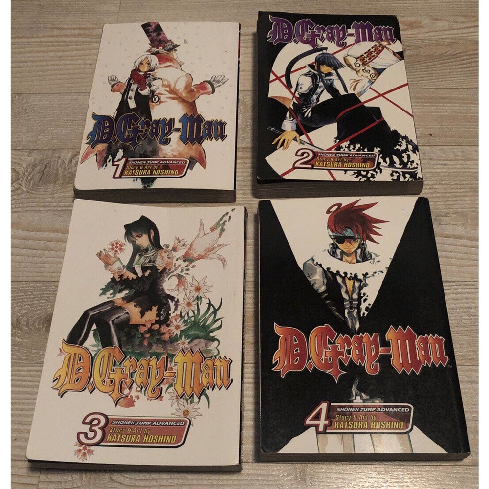 D. Gray Man Manga Vol. 1-4 English Katsura Koshino Viz Media